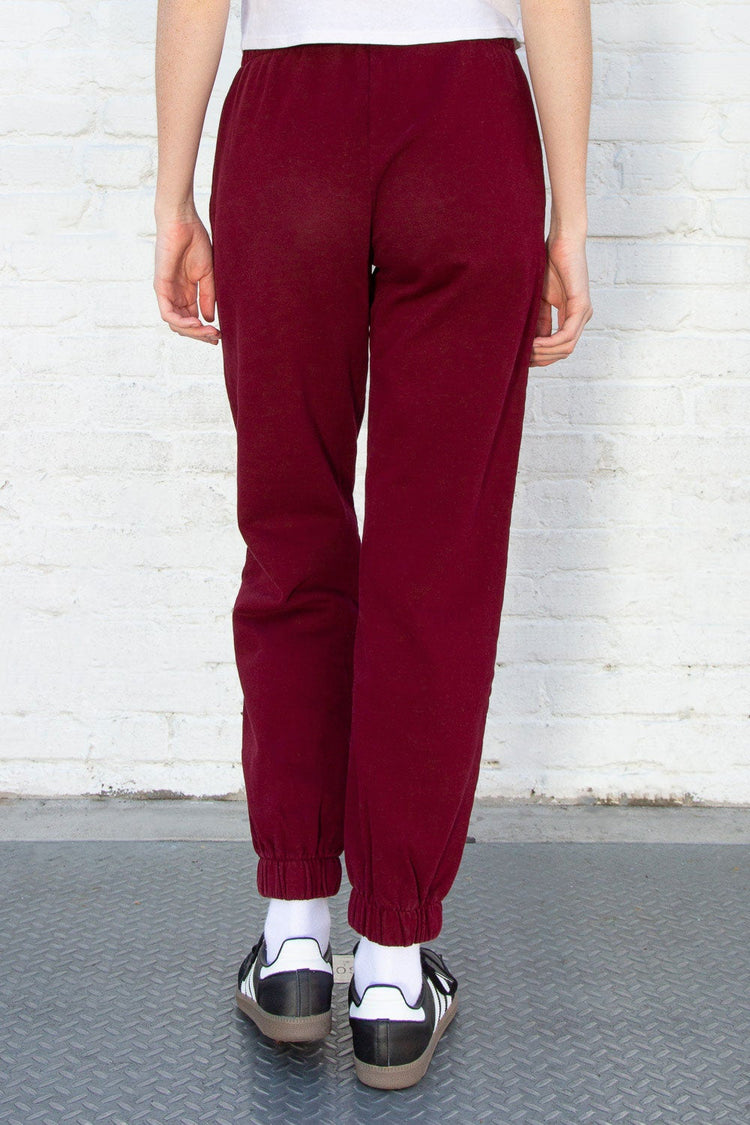 Rosa Sweatpants | Maroon / S/M