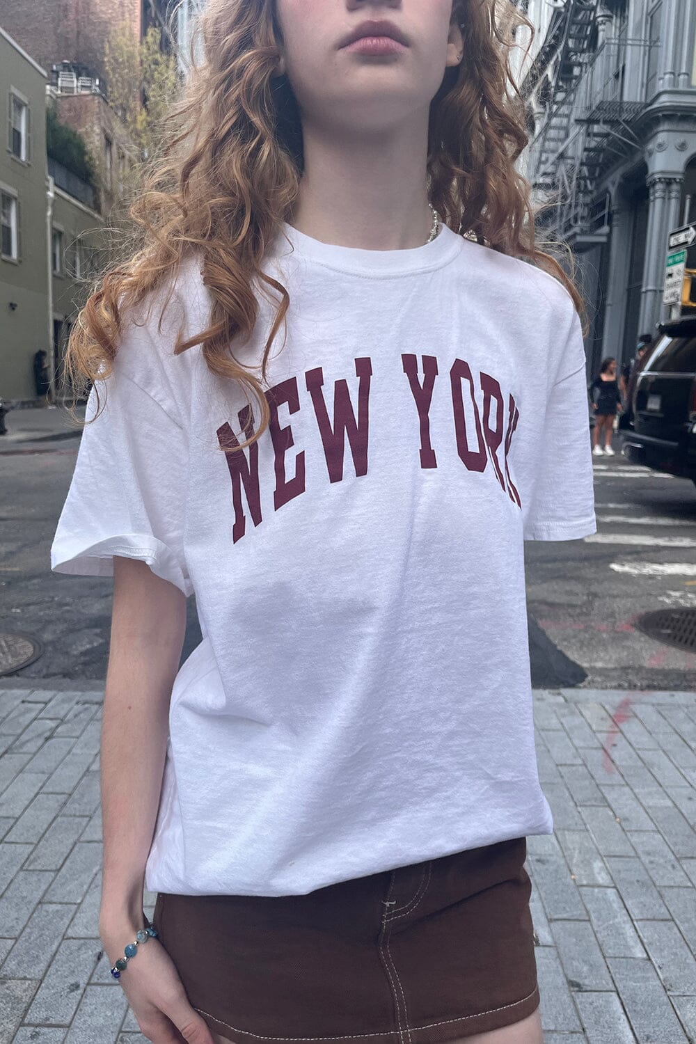 white new york t shirt