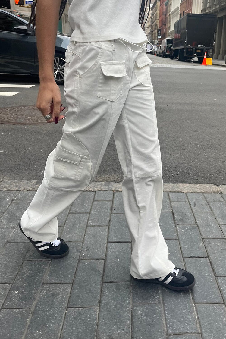 Kim Cargo Pants | white / S