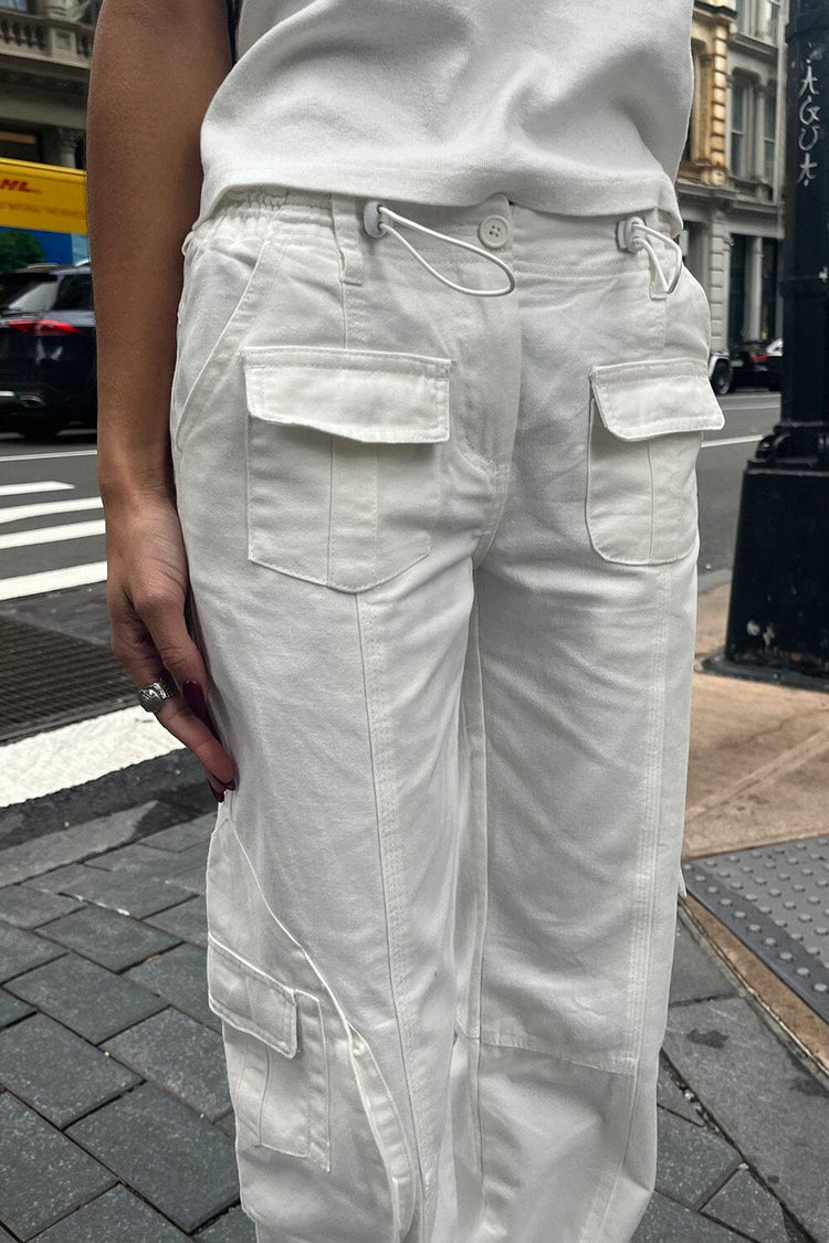 Kim Cargo Pants | white / S
