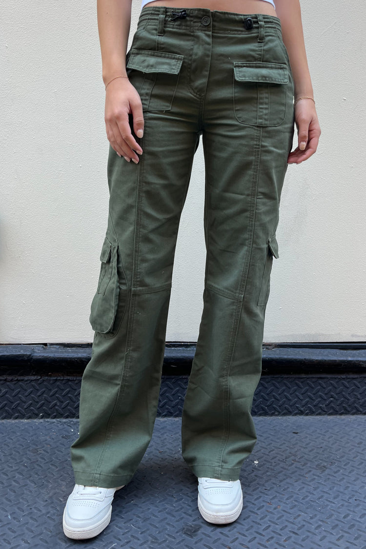 Kim Cargo Pants | Military Green / S