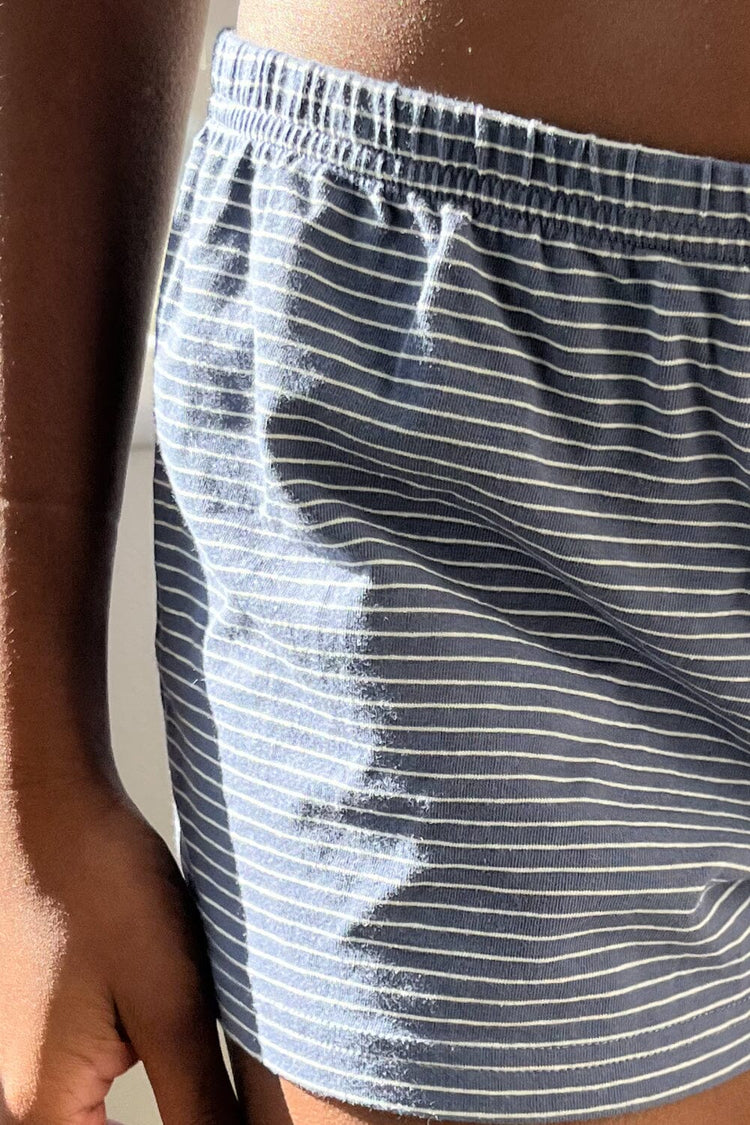 Keira Stripe Shorts | Faded Navy White Stripes / S
