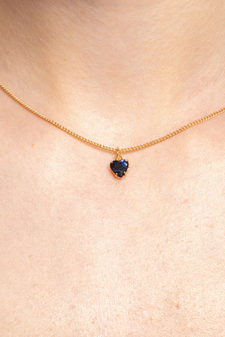 Heart Charm Necklace | Gold
