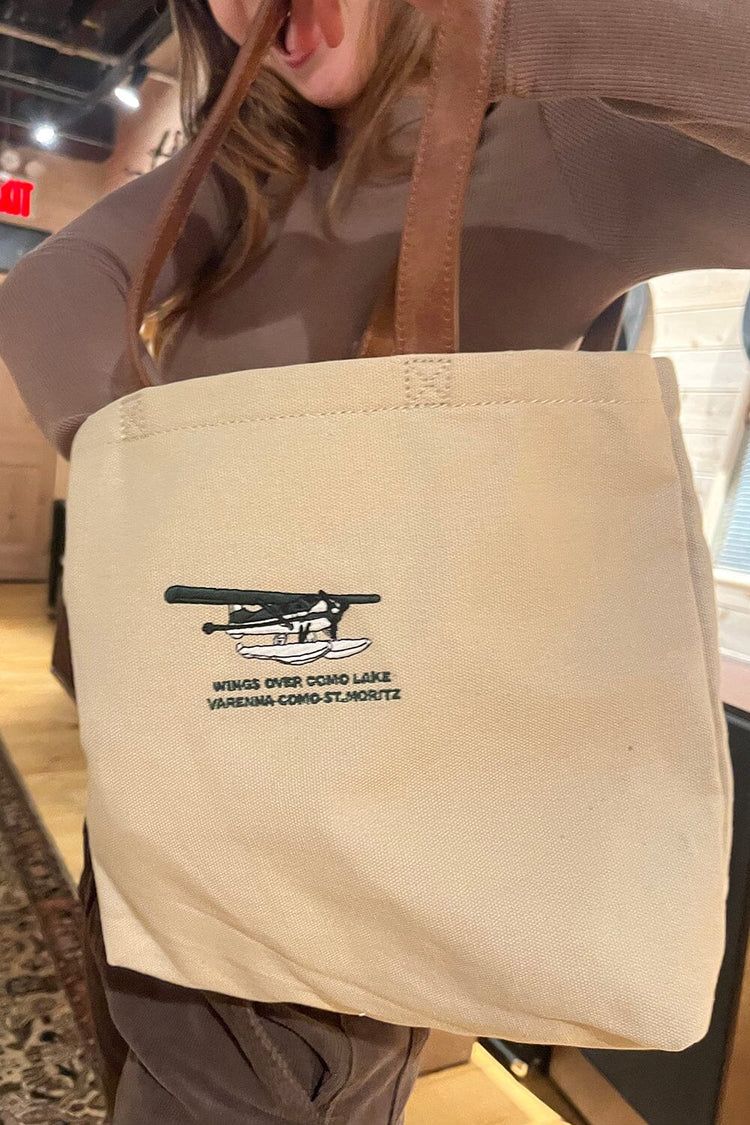 Wings Over Como Lake Tote Bag | tan
