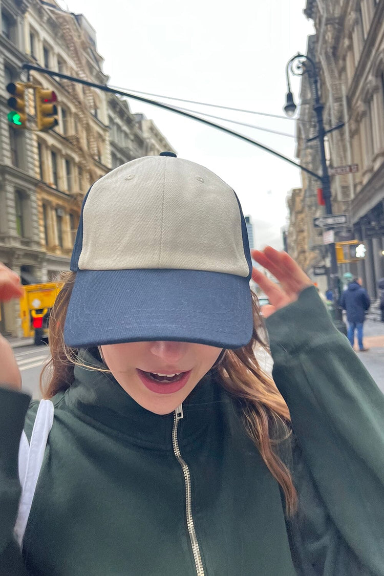 Katherine Navy Colorblock Baseball Cap | Classic Navy