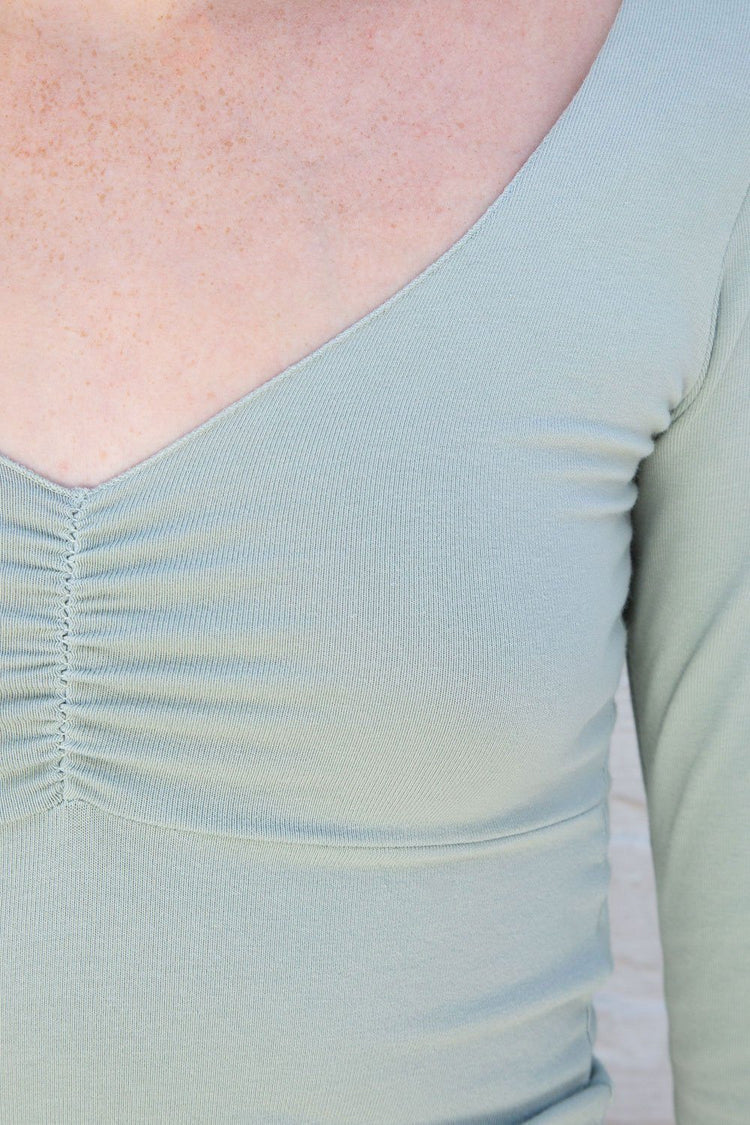 Charlize Top | Sage Green / S