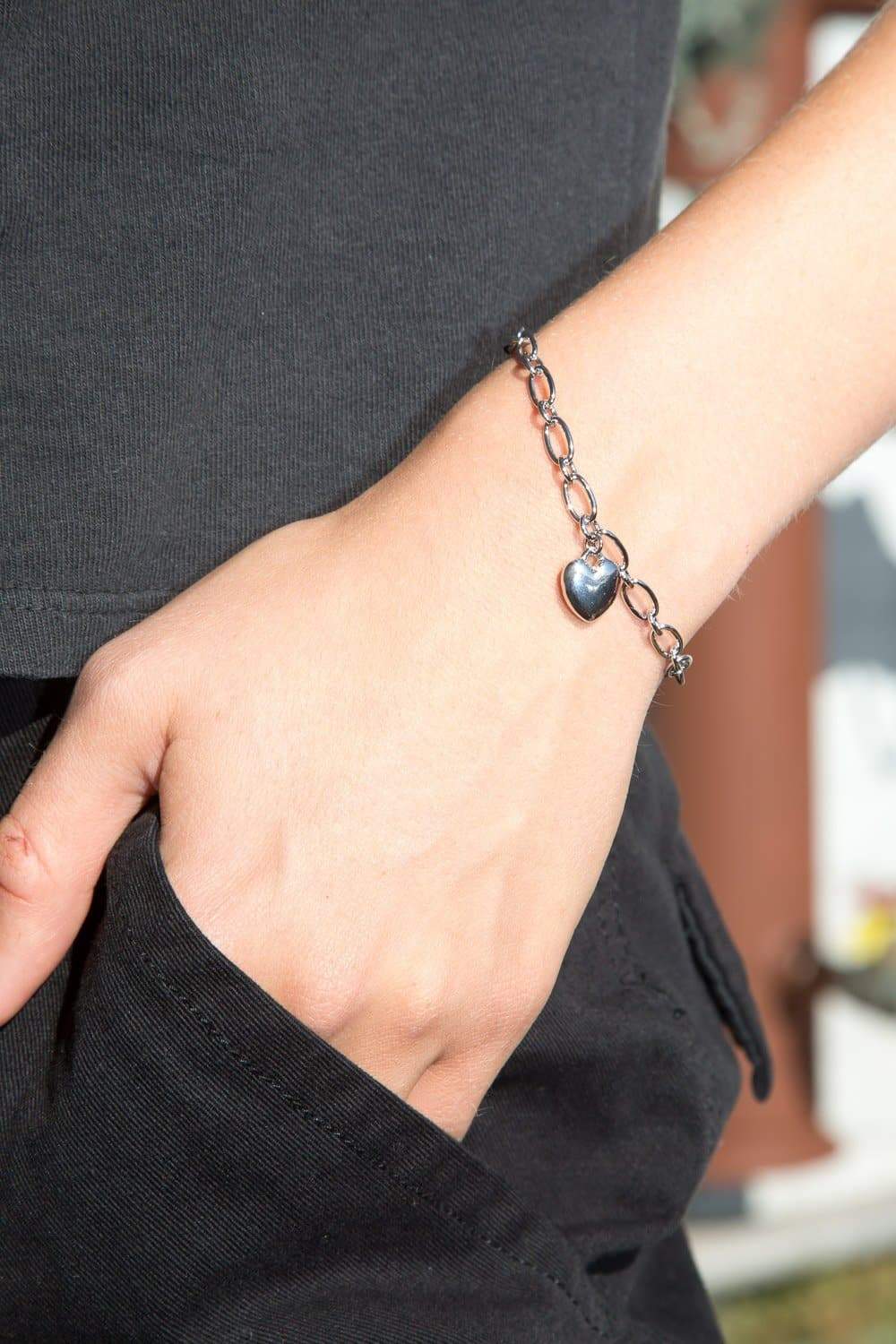 Heart Chain Bracelet