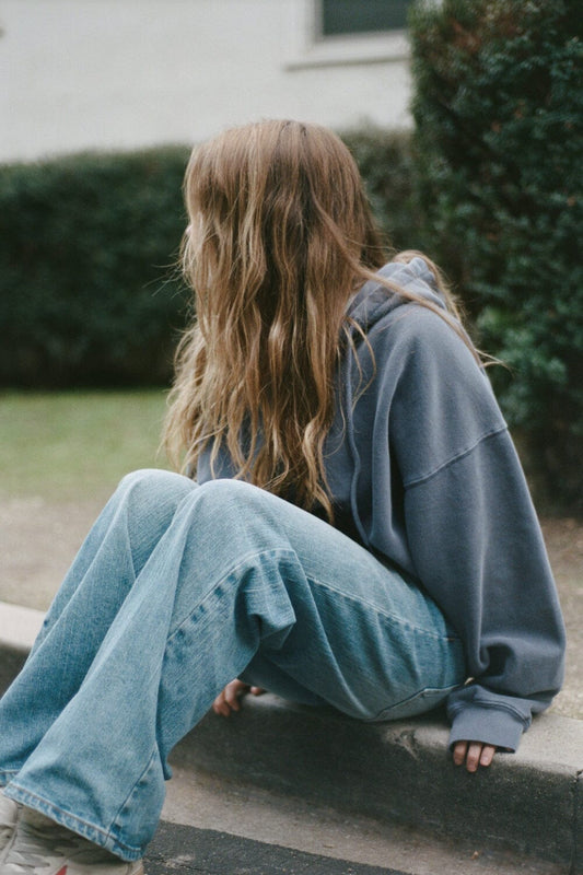 Faded Navy Blue / Oversized Fit