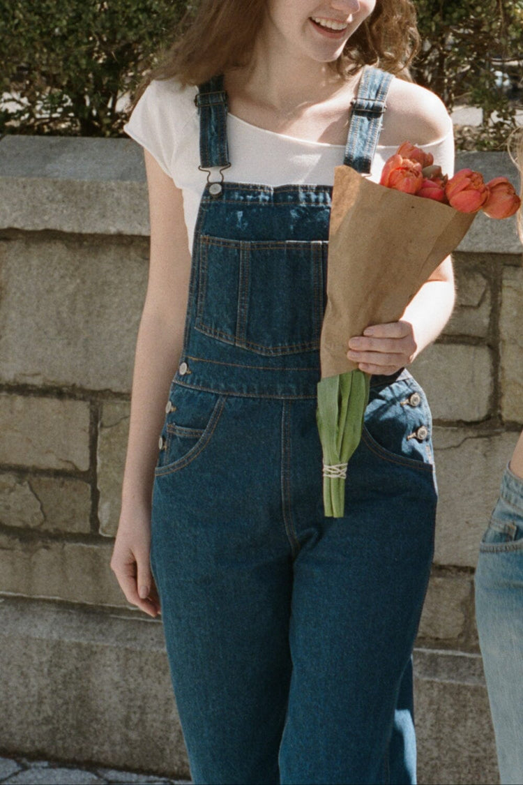 Finley Overalls | Dark Wash / S