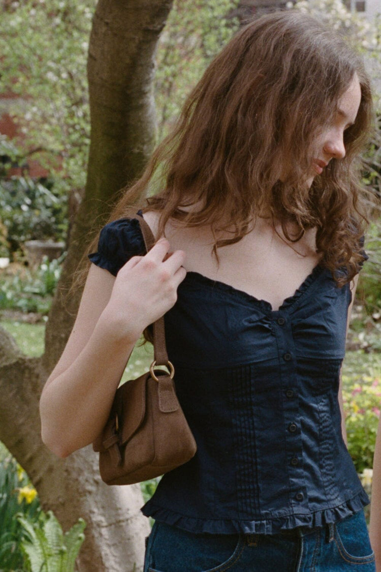 Elena Top | Navy Blue / XS/S