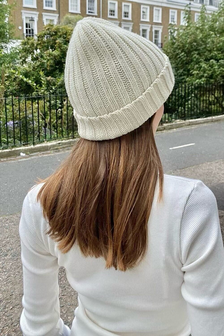 Knit Beanie | Ivory