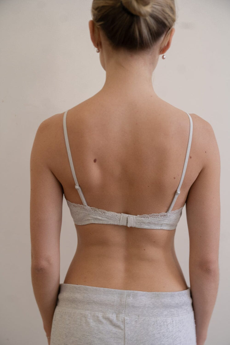 Lace Bra | Light Heather Grey