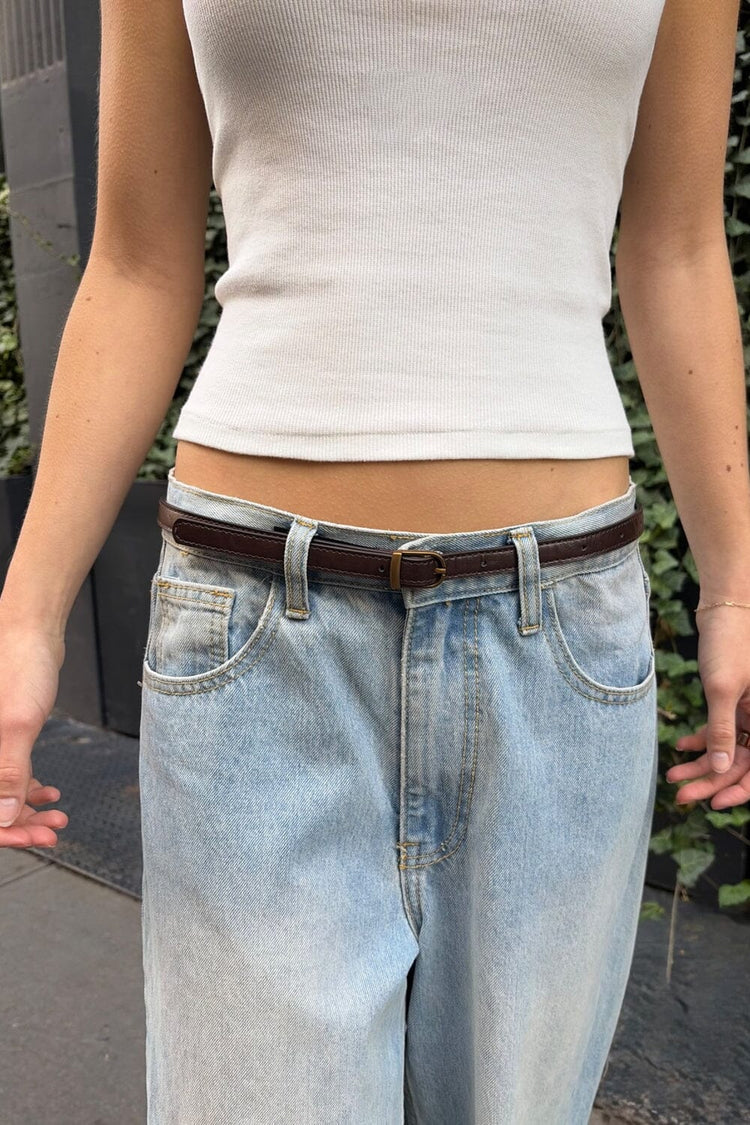 Thin Belt | Dark Brown 