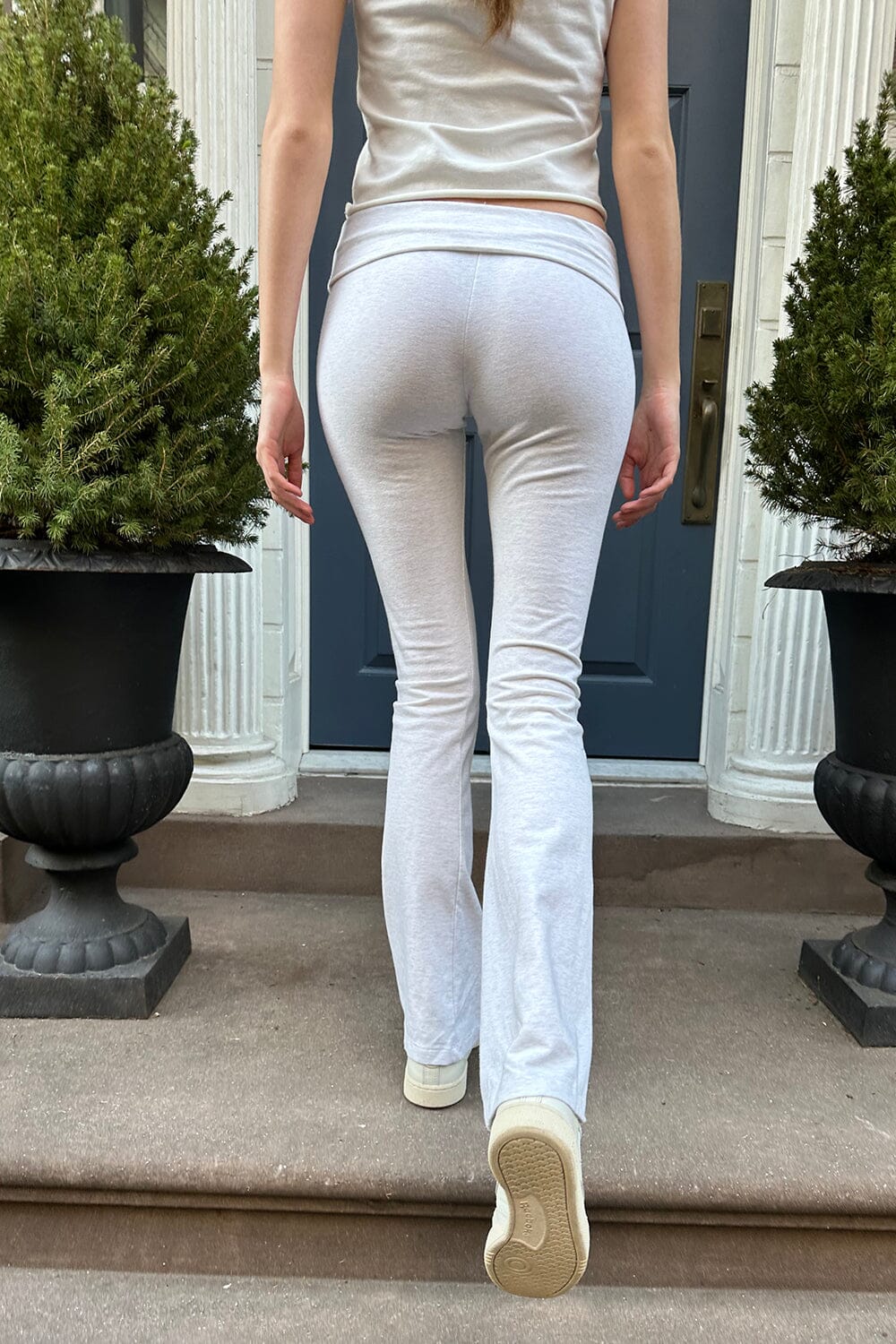 Brandy Melville Heather Gray Yoga Pants Leggings Size Small