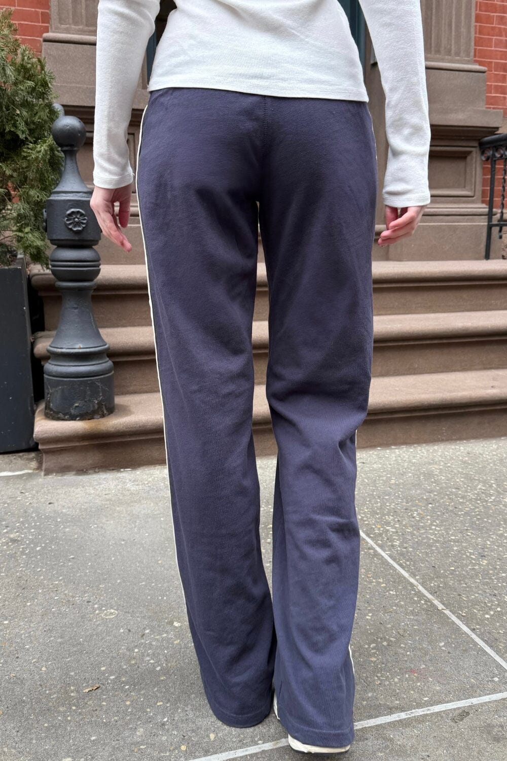 Hilary Stripe Yoga Pants | Faded Navy Blue / XS/S