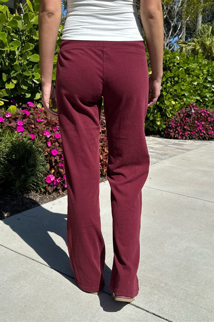 Hilary Yoga Pants | Burgundy / XS/S