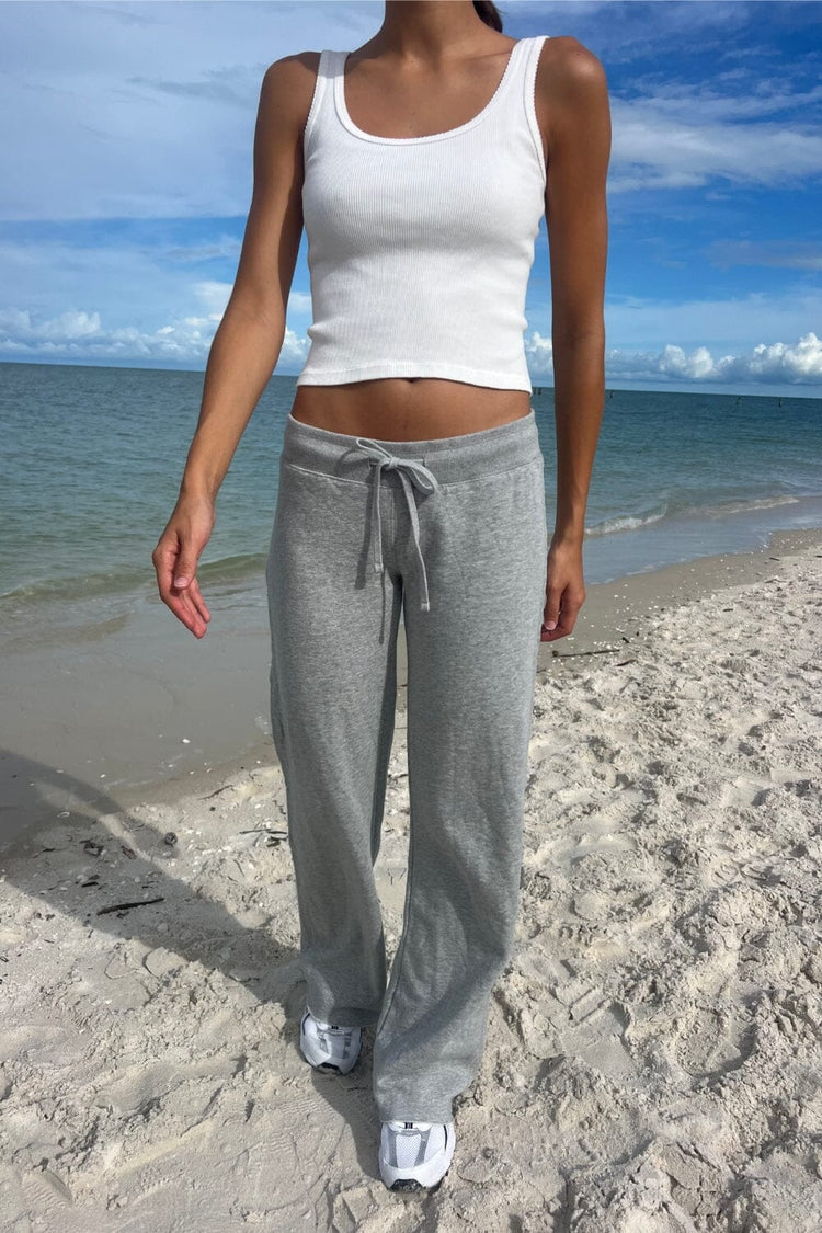 Hilary Soft Yoga Pants | Light Heather Grey / XS/S