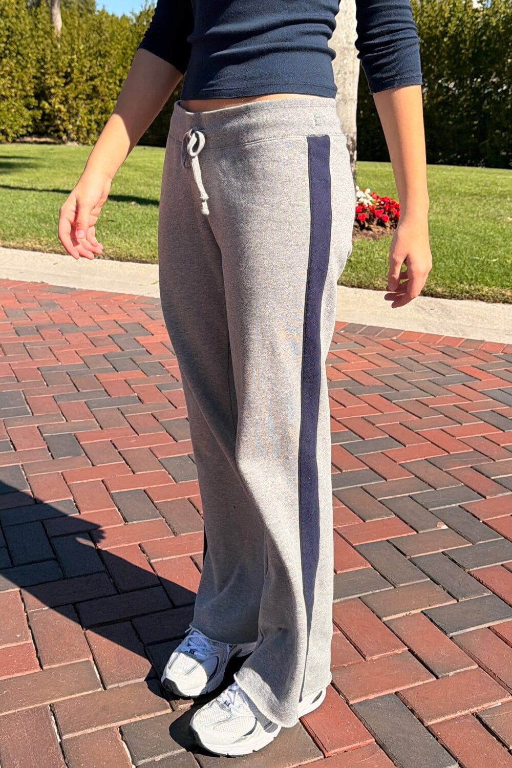 Hilary Striped Yoga Pants | Heather Grey / XS/S