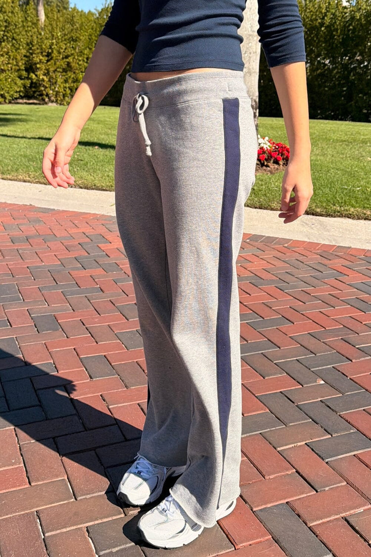Hilary Striped Yoga Pants | Heather Grey / XS/S