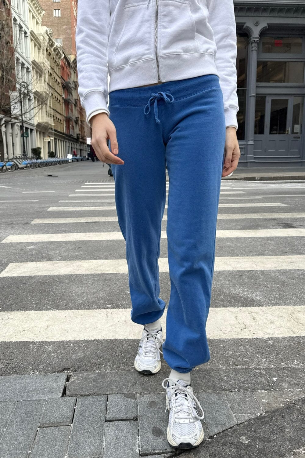 Pantalon Avec Cordon Brandy Melville - Taille Enfant 152 - Bleu Duck