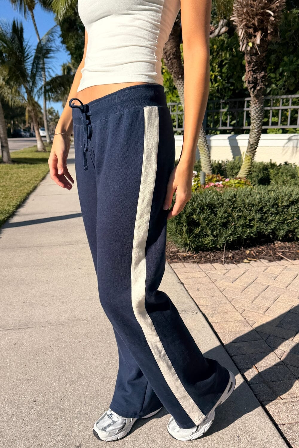 Hilary Striped Yoga Pants | Dark Navy / XS/S