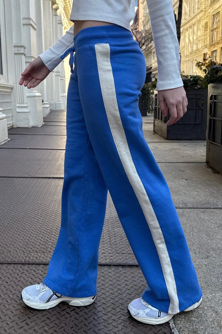 Hilary Stripe Yoga Pants | Cobalt Blue / XS/S