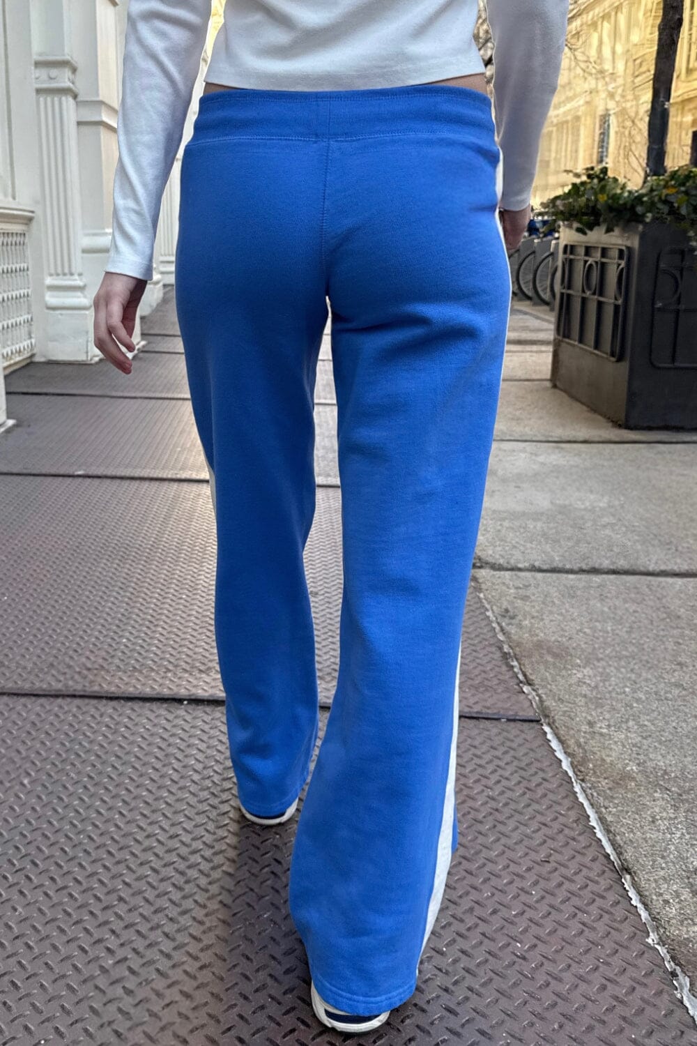 Hilary Stripe Yoga Pants | Cobalt Blue / XS/S