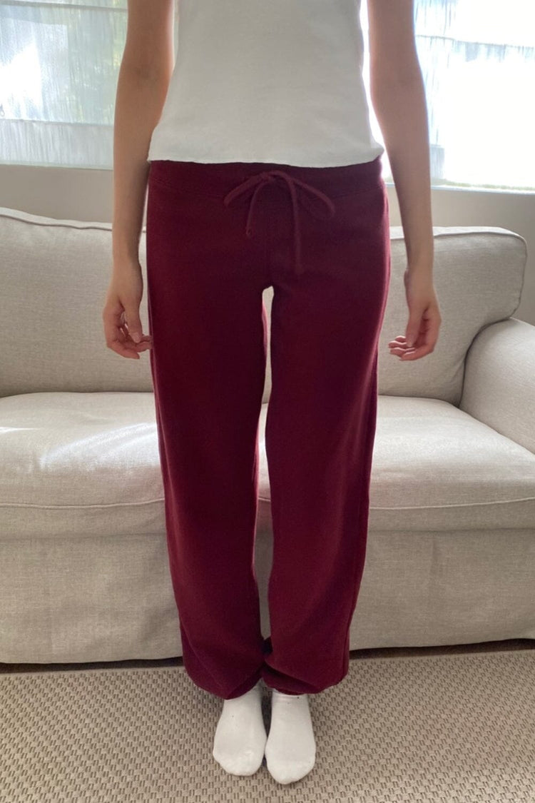 Hilary Pants | Burgundy / XS/S