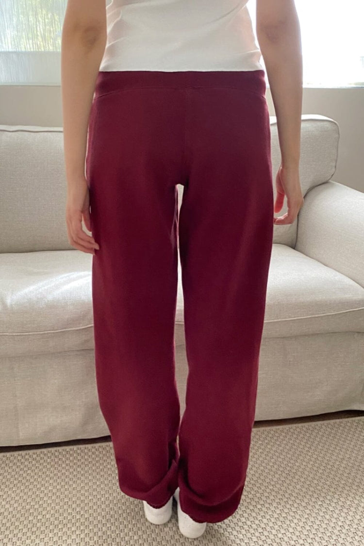 Hilary Pants | Burgundy / XS/S