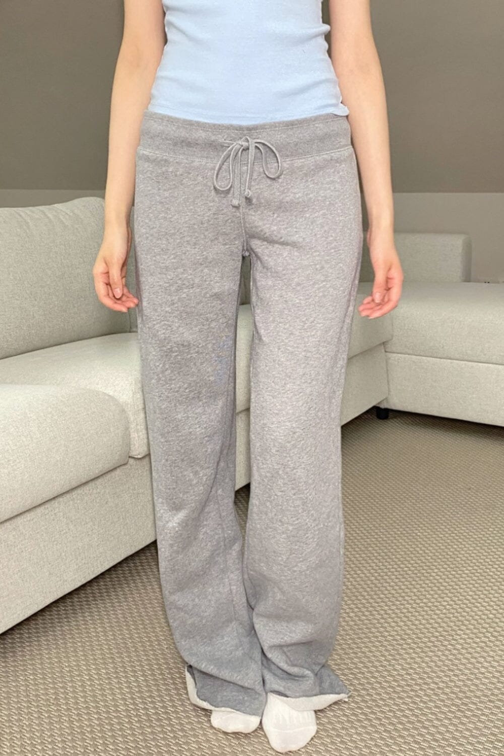 Hilary Soft Yoga Pants | Stone Grey / XS/S