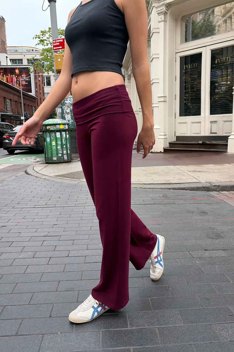 Priscilla Pants | Burgundy / XS/S