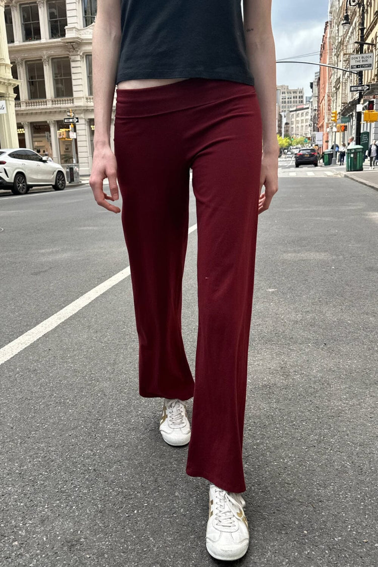 Priscilla Pants | Maroon / XS/S