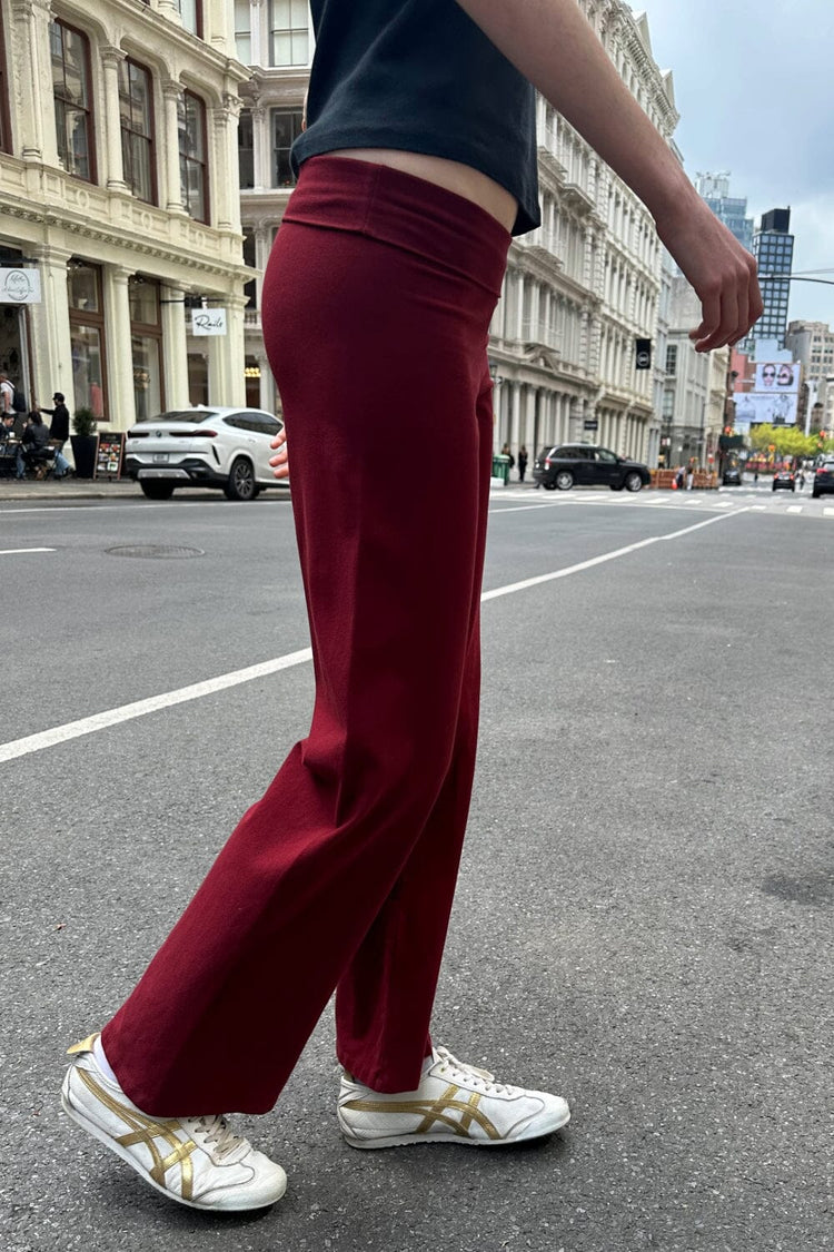 Priscilla Pants | Maroon / XS/S