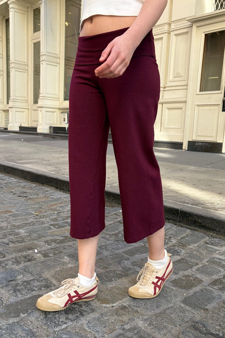 Priscilla Capri Pants | Plum / XS/S