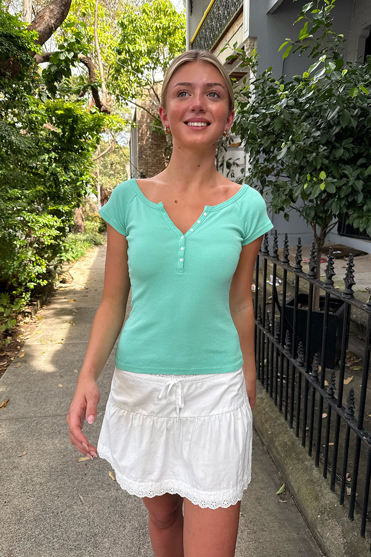 Zelly Top | Seafoam Teal / XS/S