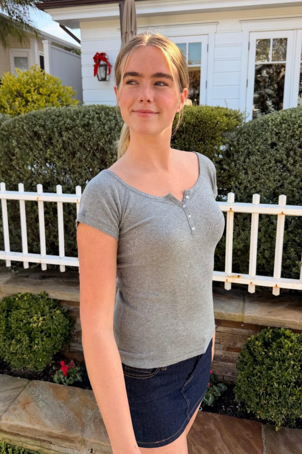 Zelly Top | Ash Grey / XS/S