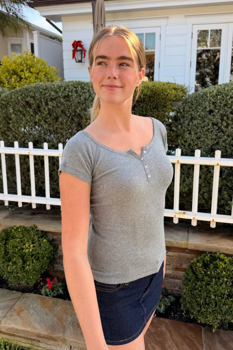 Zelly Top | Ash Grey / XS/S