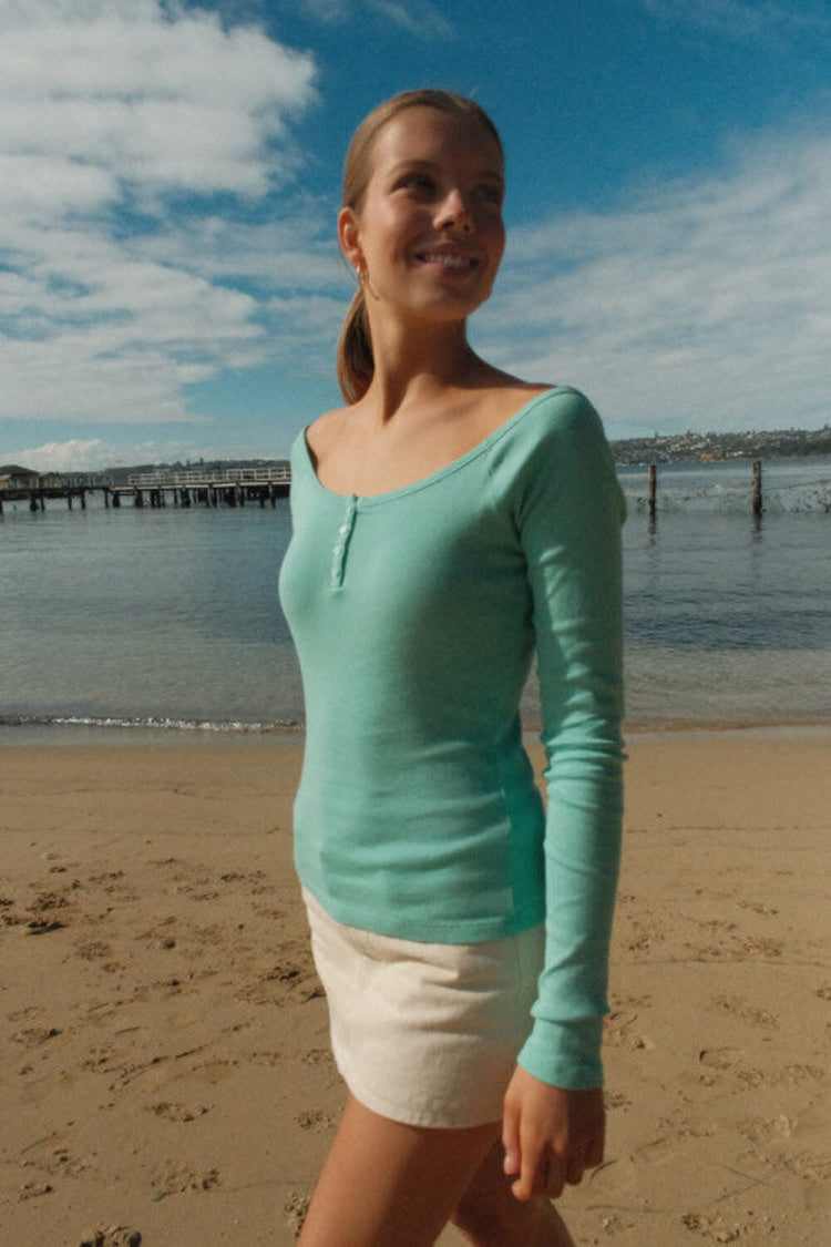 Zelly Top | Seafoam Teal / XS/S