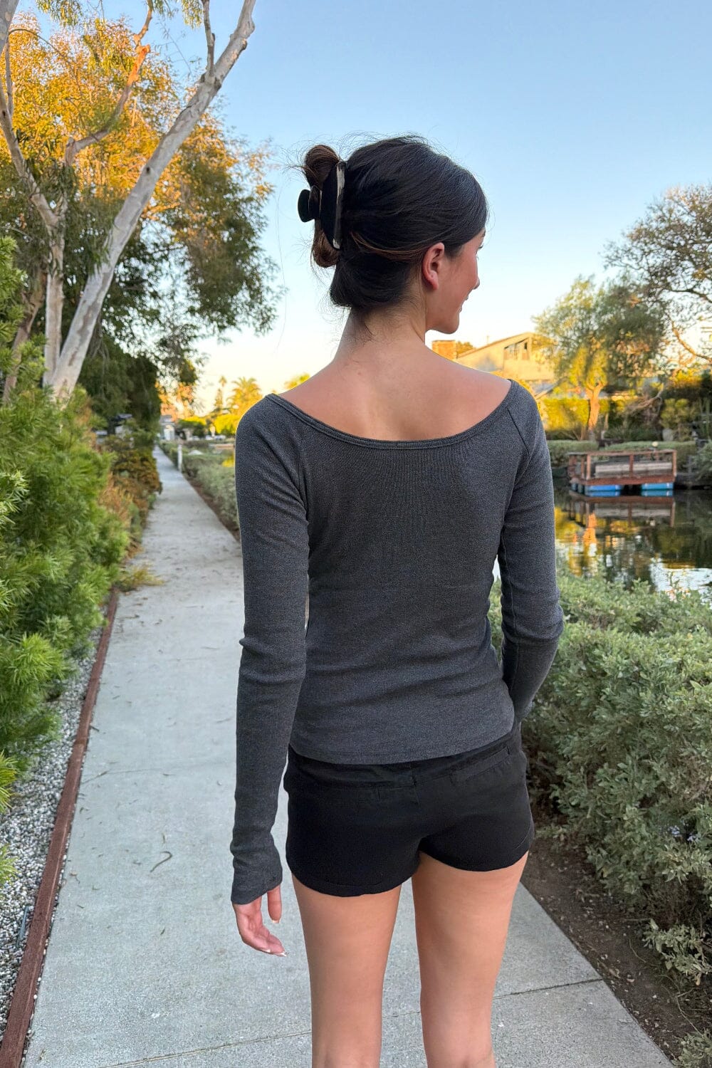 Zelly Top | Dark Heather Grey / XS/S