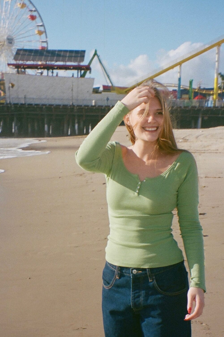 Zelly Top | Light Olive Green / XS/S