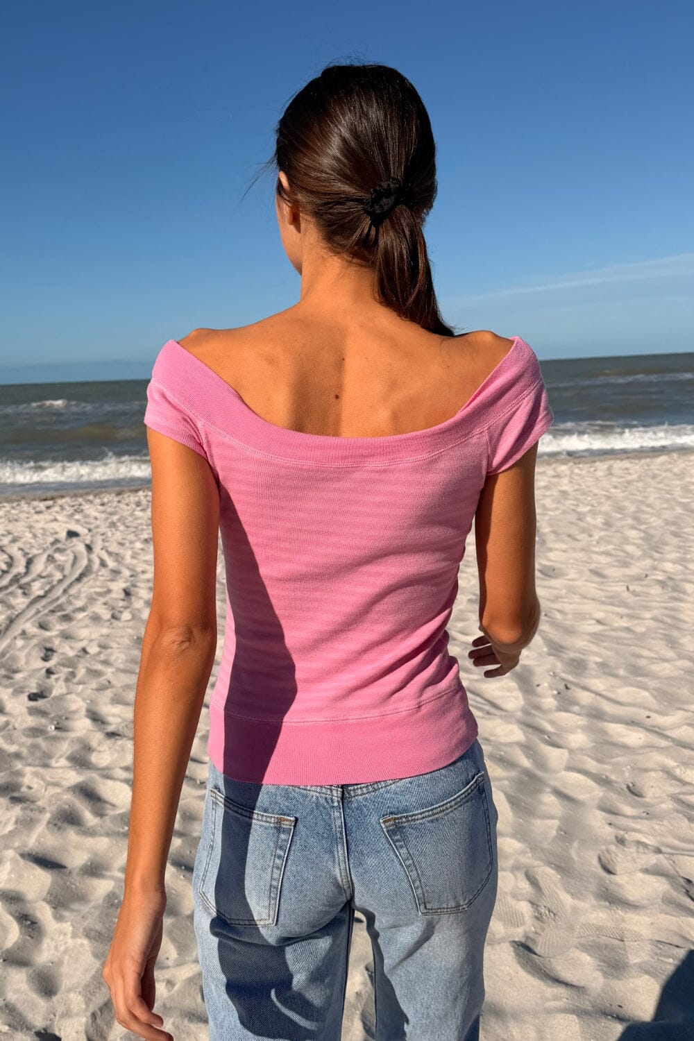 Ginny Stripes Top | Bubblegum Pink and Pink Stripes / XS/S