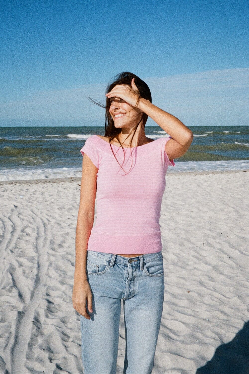 Ginny Stripes Top | Bubblegum Pink and Pink Stripes / XS/S