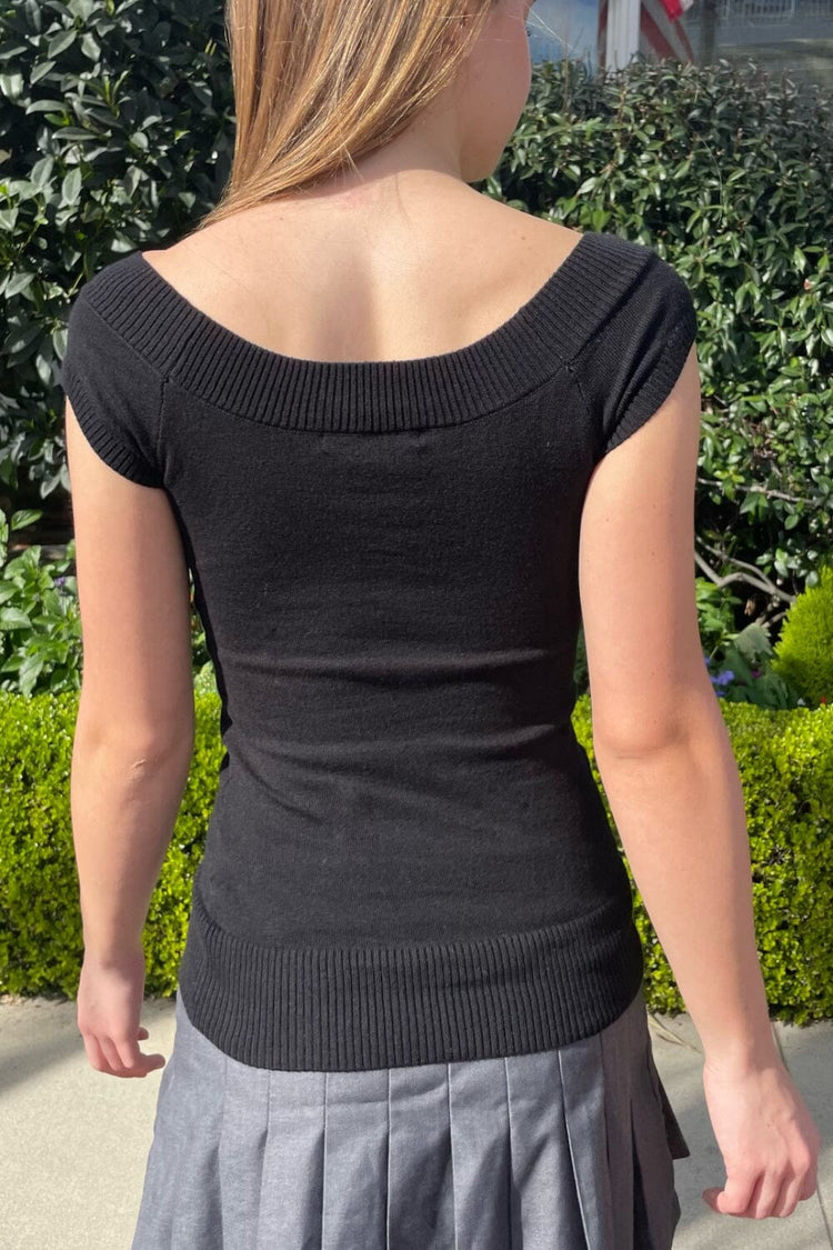Ginny Top | Black / XS/S