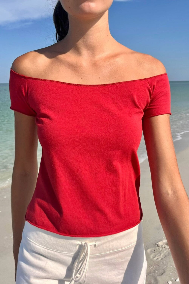 Bonnie Crop Top | Red / XS/S