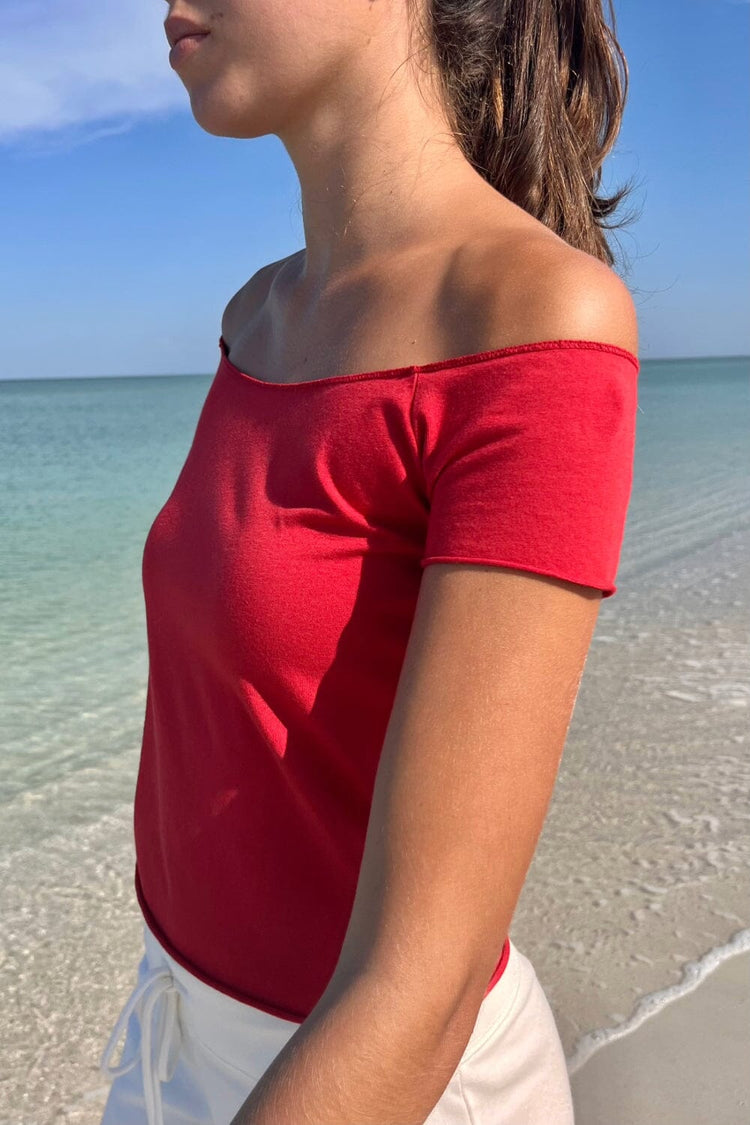 Bonnie Crop Top | Red / XS/S