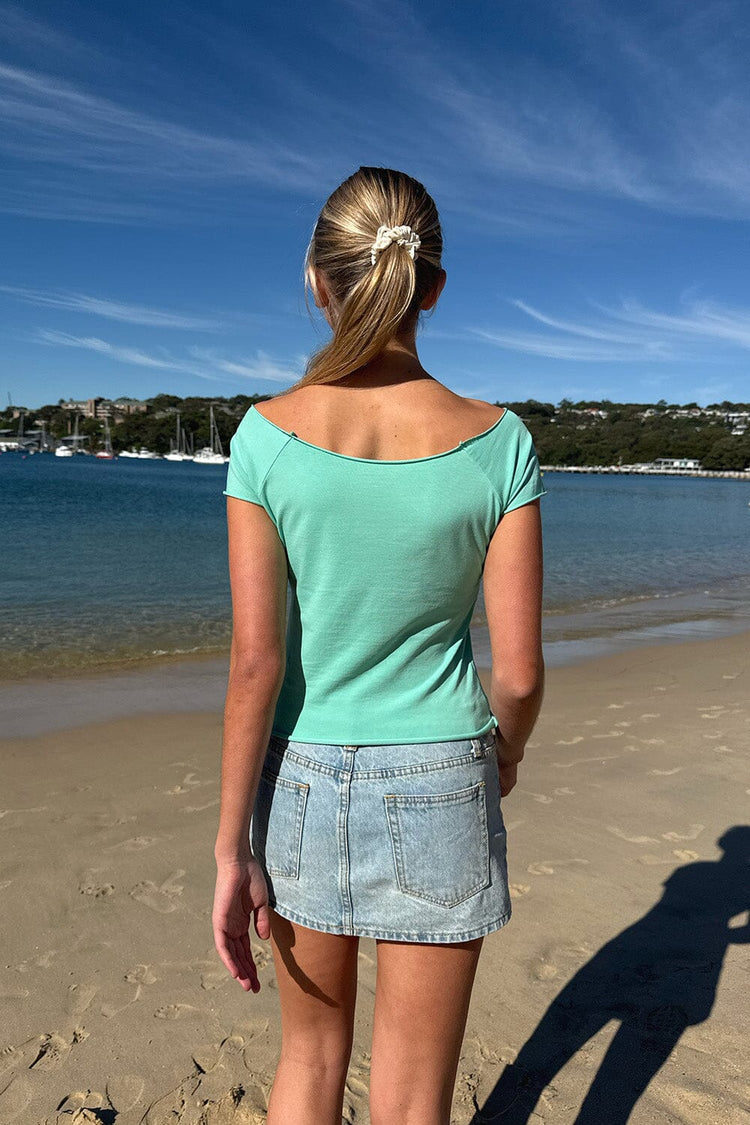 Bonnie Top | Seafoam Teal / XS/S