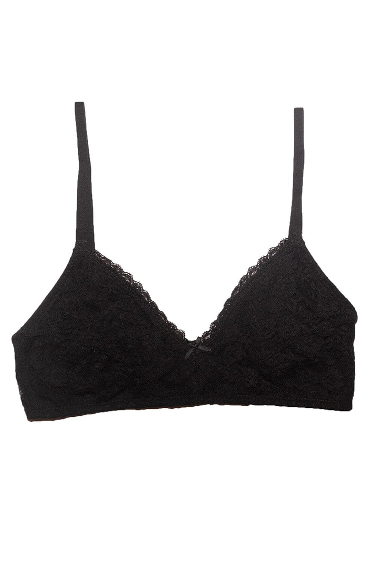 Polina Bow Bra Top | Black / XS/S