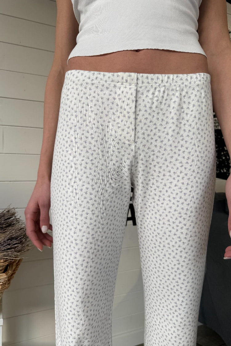 Kiera Floral Sweatpants | Ivory Lilac Floral / XS/S