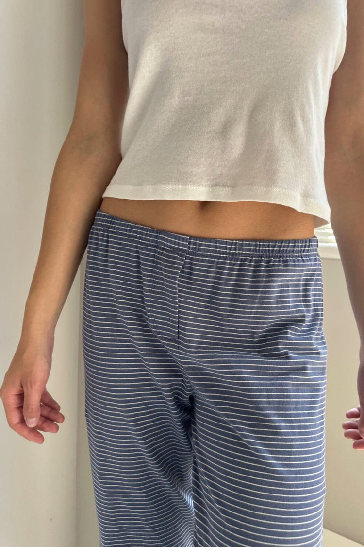 Keira Stripes Sweatpants | Faded Blue / S