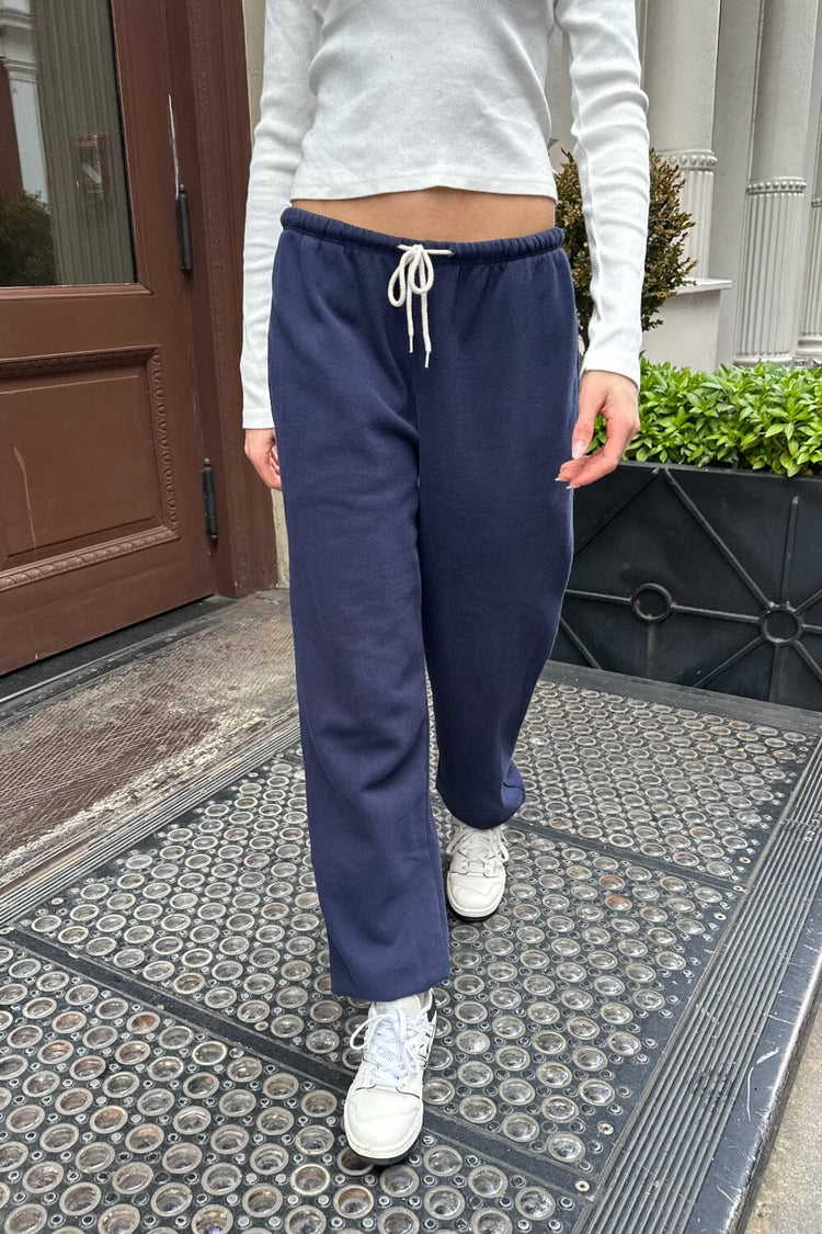 Rosa Tie Sweatpants | Navy Blue / S